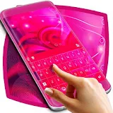 Pink Wave Keyboard Theme icon