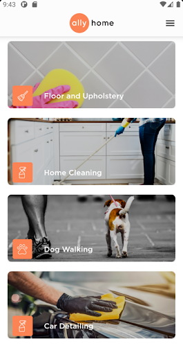 Android application Ally Home screenshort