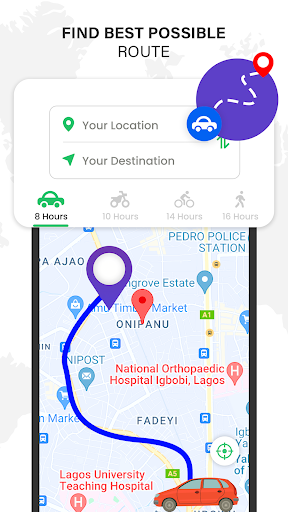 Android application Live Maps & Gps Navigation screenshort