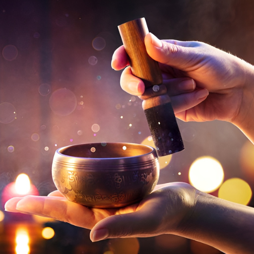 Tibetan bowls music zen relax logo