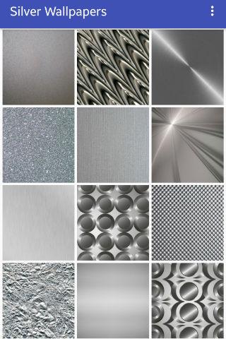 Android application Silver Wallpapers screenshort