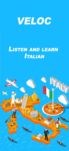 Android application Veloc Learn Italian Language screenshort