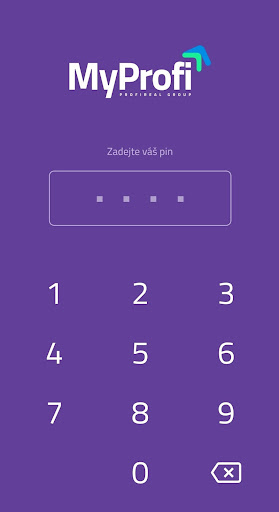 Android application MyProfi screenshort