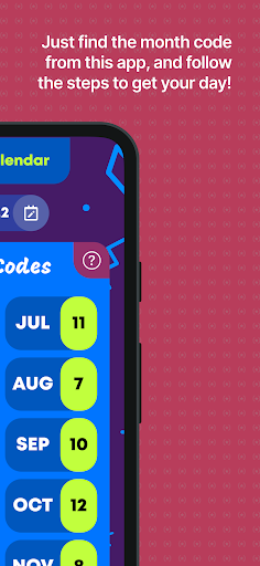 Magic Calendar Screen 3