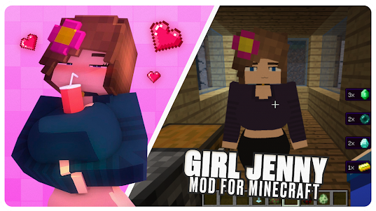 Girl Jenny Mod for Minecraft
