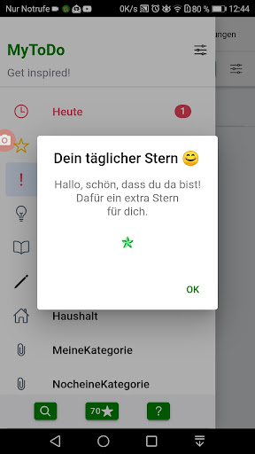 Android application MyToDo screenshort