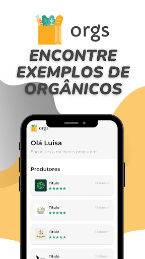 Android application Orgs screenshort