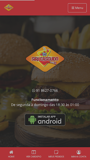 Android application Siri Cascudo Burgs screenshort