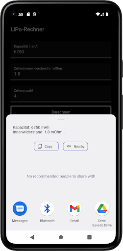 Lipo-Rechner Screenshot 3 - AppWisp.com