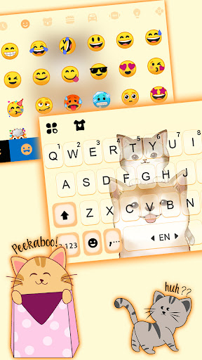 Adorable Akita Kitty Keyboard Screen 3