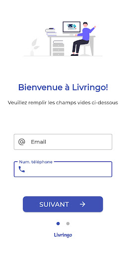 Android application Livringo screenshort