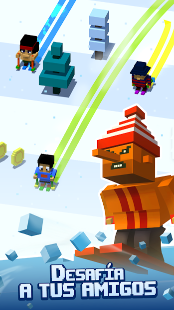 Captura de Pantalla 11 Crossy Snow: Avalanche! android
