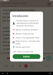 Screenshot 16 Himno Peru 6 Estrofas Aprender android