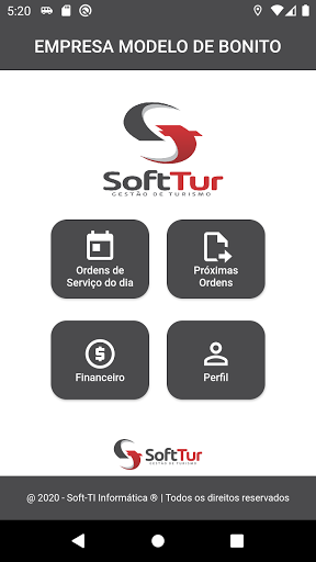 Android application SoftTur Motorista screenshort