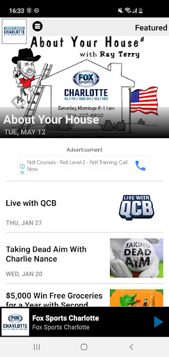 Sports Radio Charlotte Screen 2