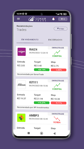 SonarTrade: Ações e Cripto Screenshot 2 - AppWisp.com