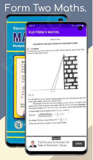 Android application Maths Klb: Form 1 - 4 Notes. screenshort