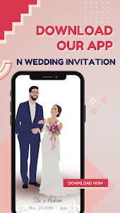 N Wedding Invitation