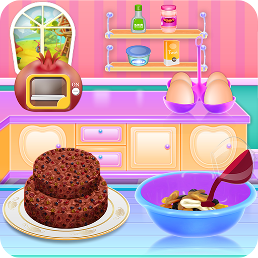 Fruit Chocolate Cake Cooking  Icon