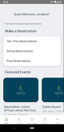 Burlington Country Club Screen 2