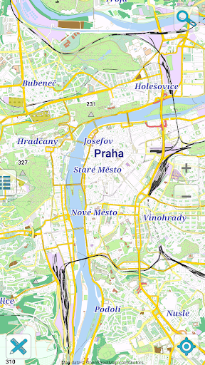 Android application Map of Prague offline screenshort