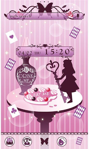 Android application Alice Theme Drink Me,Eat Me screenshort