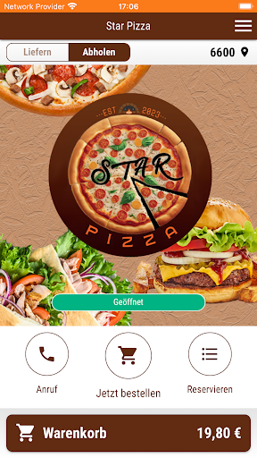 Android application Star Pizza screenshort