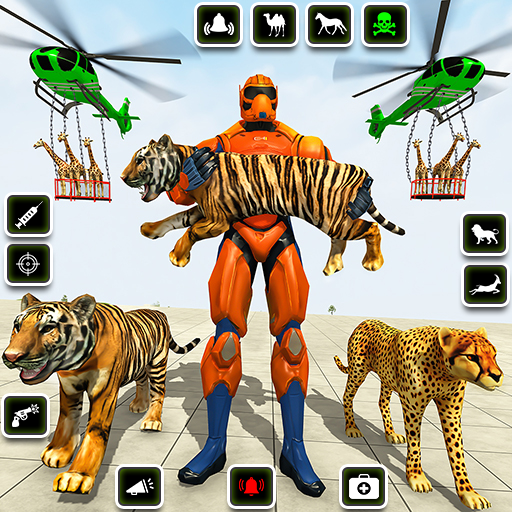 Police Robot Animal Rescue 3D logo