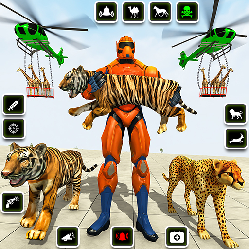 Police Robot Animal Rescue 3D  Icon