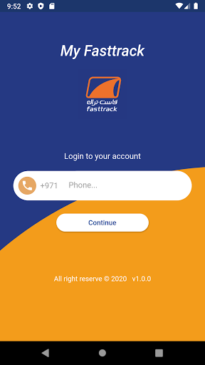 Android application My Fasttrack Emarat screenshort