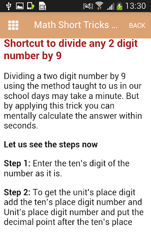 Mathematics Tricks मैथ ट्रिक्स Screen 3