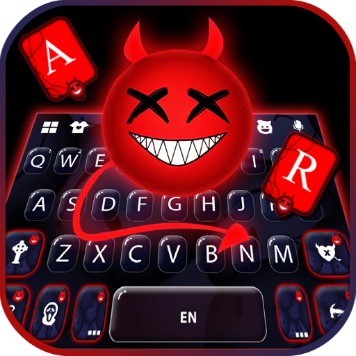 Happy Devil Emoji Keyboard Bac logo