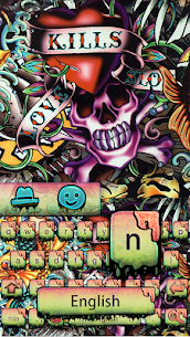 Street graffiti skull keyboard For PC installation