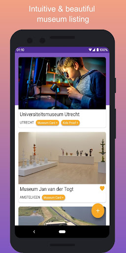 Android application Museumkaart Museums screenshort