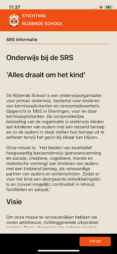 SRS School App Screen 2
