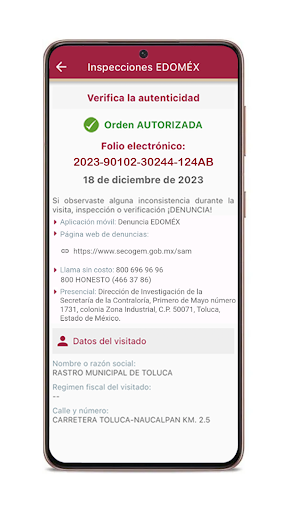 Inspecciones EDOMEX Screen 3
