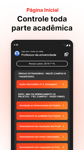 Android application Sou UPF Professor screenshort