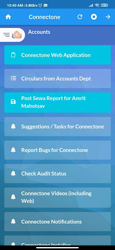 Connectone App Screen 2