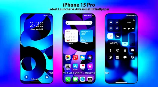 ดาวโหลดและเล่นบนคอมiPhone 15 Pro Theme Wallpaper - LDSpace