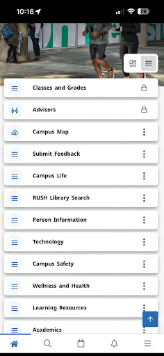 Android application RUSH University Mobile screenshort