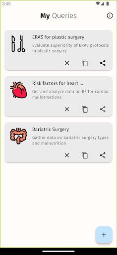 Android application ReQueSt screenshort
