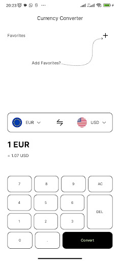 Currency Buddy Screen 2