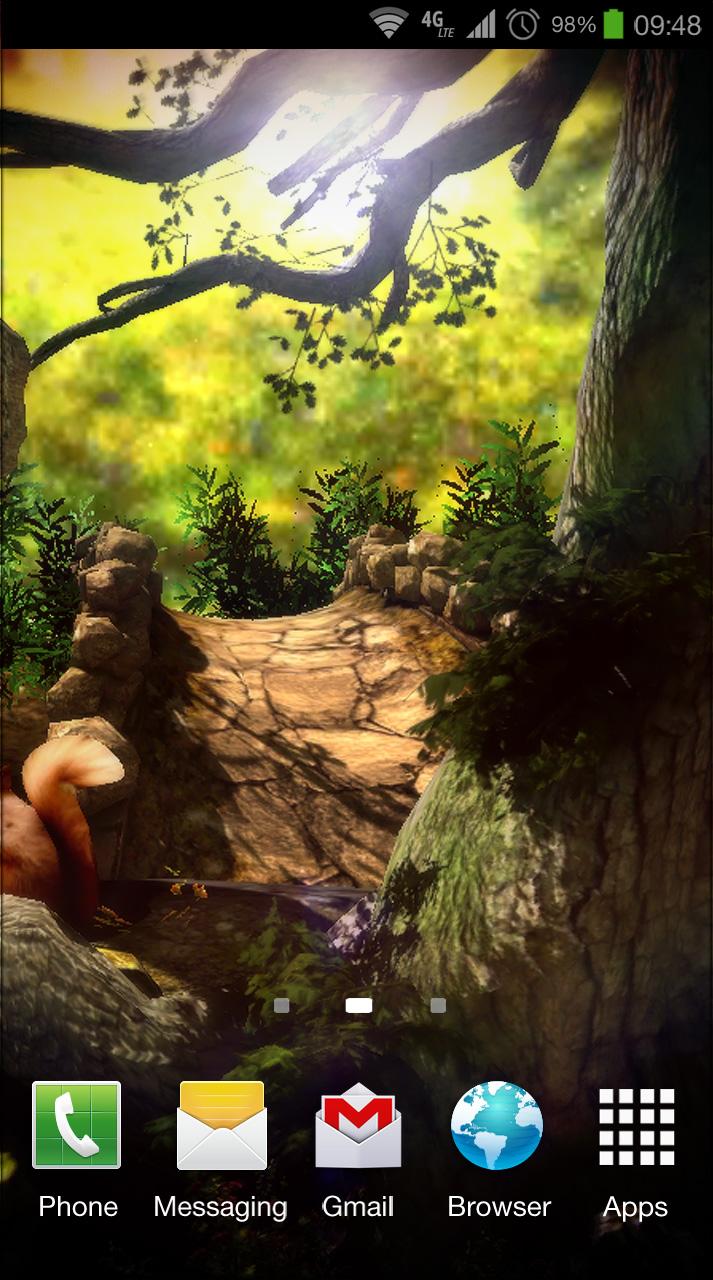 Android application Fantasy Forest 3D Pro lwp screenshort