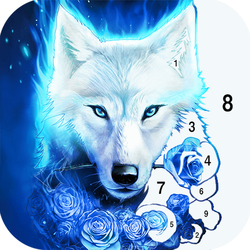 Jogo de colorir lobo offline