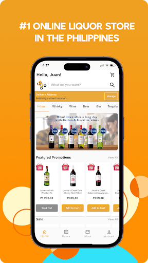 Android application Boozy Liquor Delivery screenshort