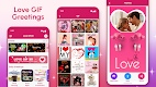 screenshot of Love GIF Greetings