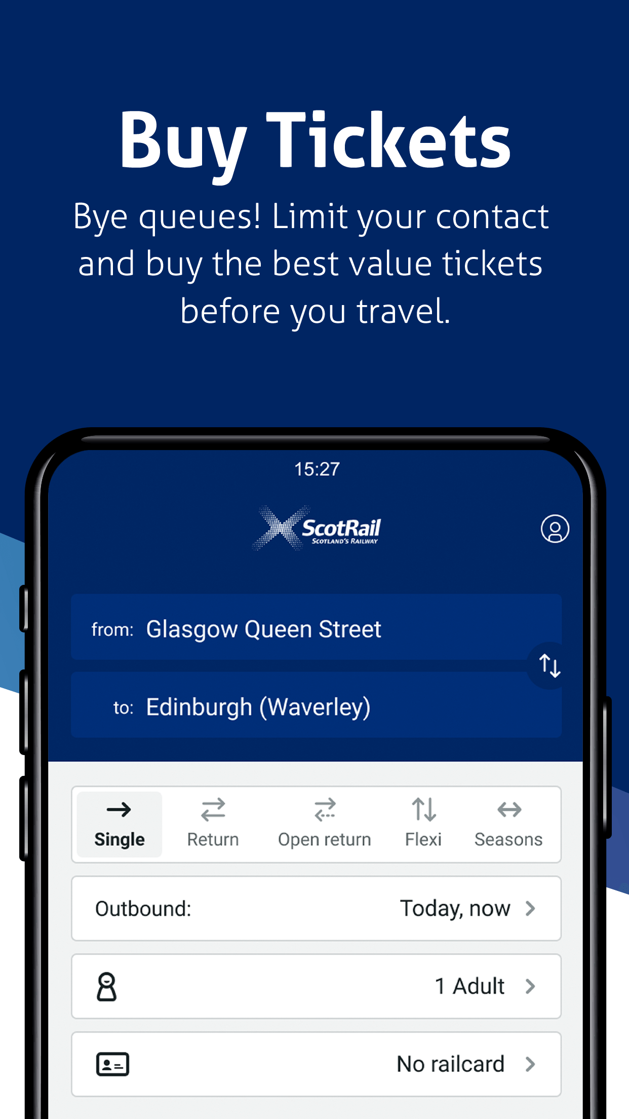 Android application ScotRail Train Times & Tickets screenshort
