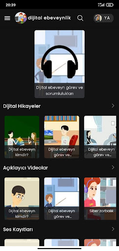 Android application Dijital Ebeveynlik screenshort