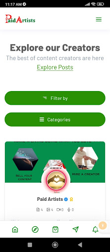 Paid Artists Screen 3