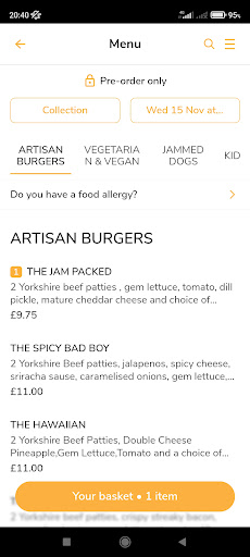Jammed Burgers Screen 2
